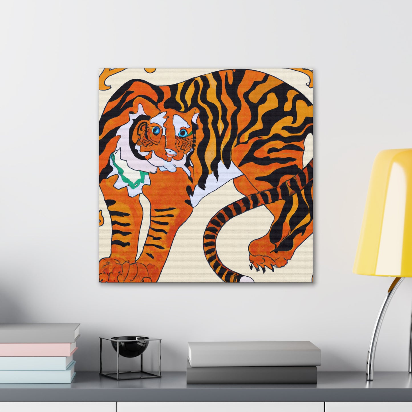 Bengal Tiger Unleashed. - Canvas