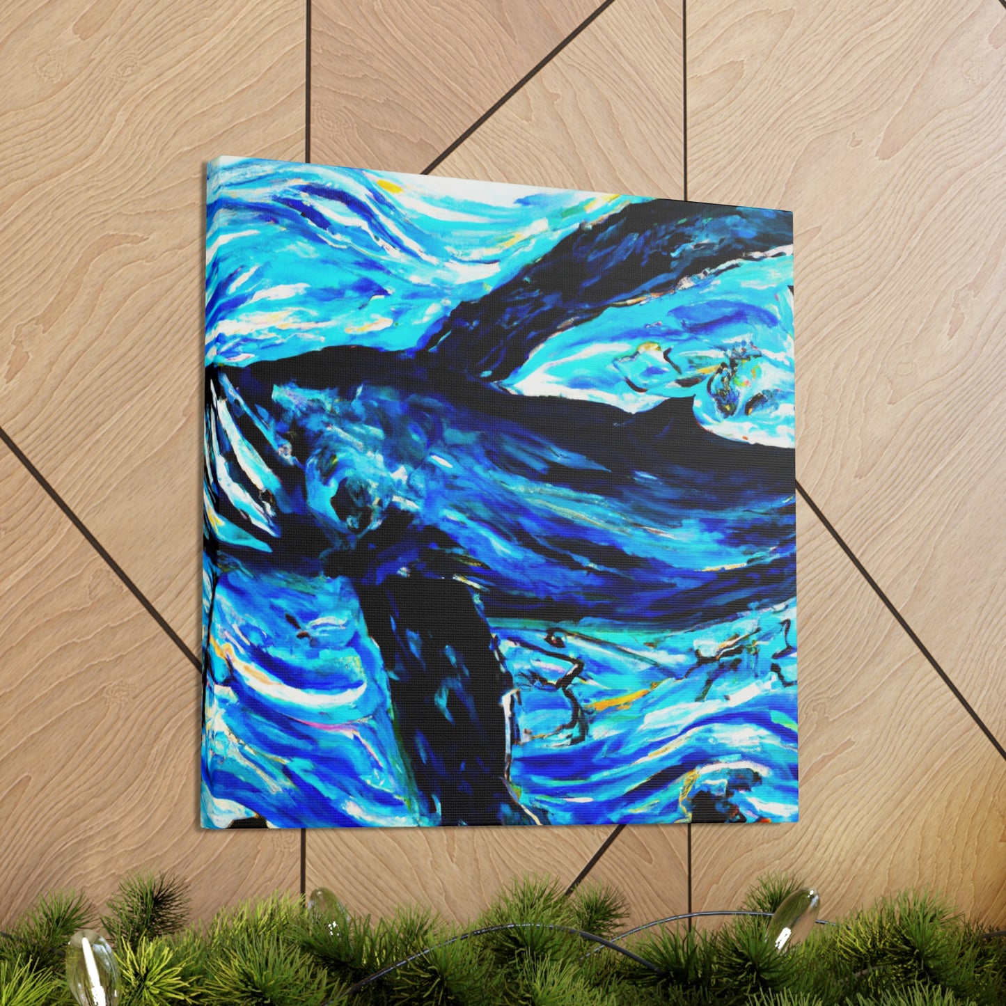 Whales in the Moonlight - Canvas