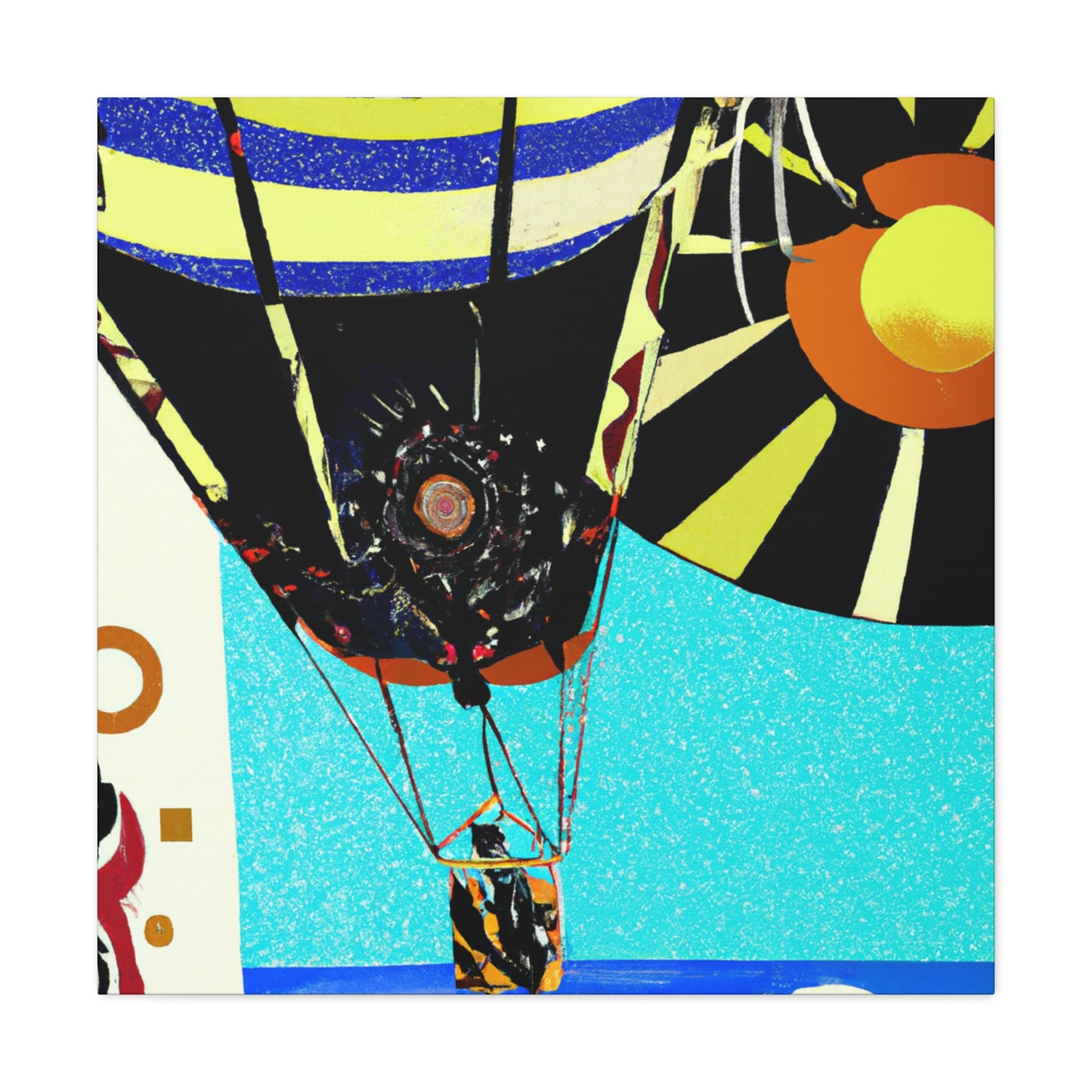 Parasailing Under Moonlight - Canvas