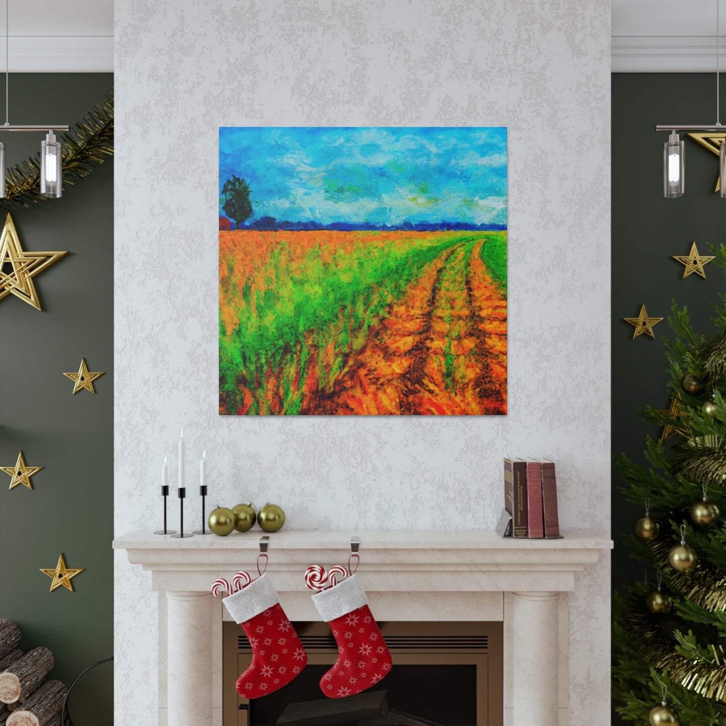 Golden Harvest Fields - Canvas