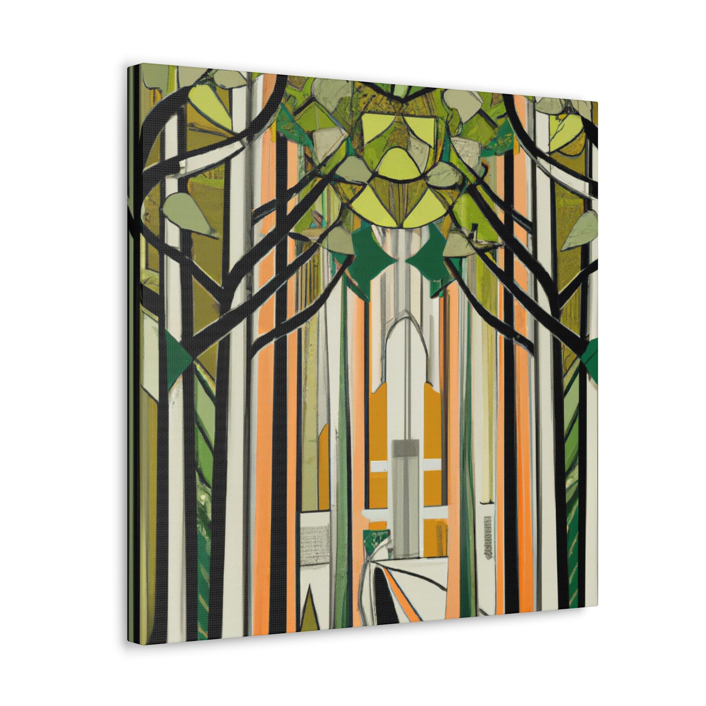 "Forest of Metallic Leaves" - Canvas