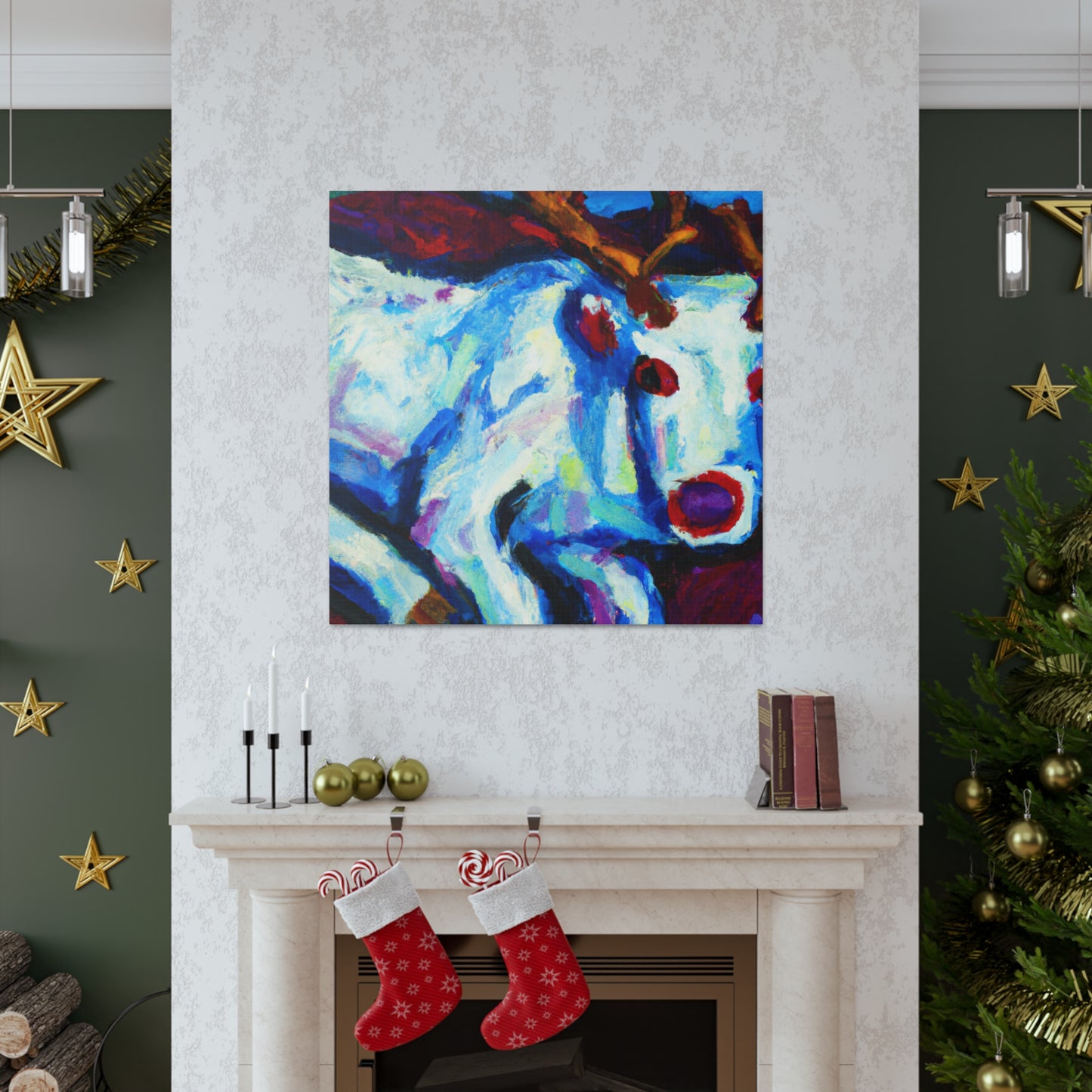 Fauve Reindeer Dance - Canvas