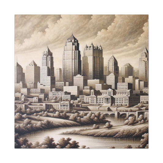 "City Symphony's Renaissance Splendor" - Canvas