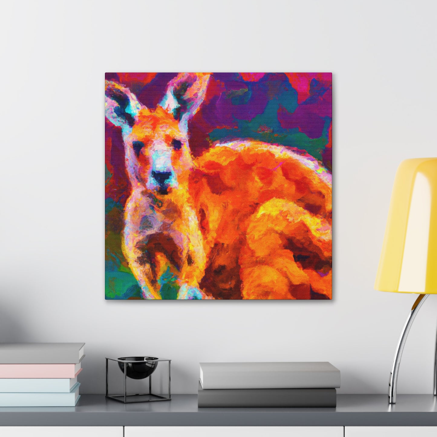 Kangaroo in Impressionism - Canvas