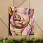 "Pot Belly Pig Deco" - Canvas