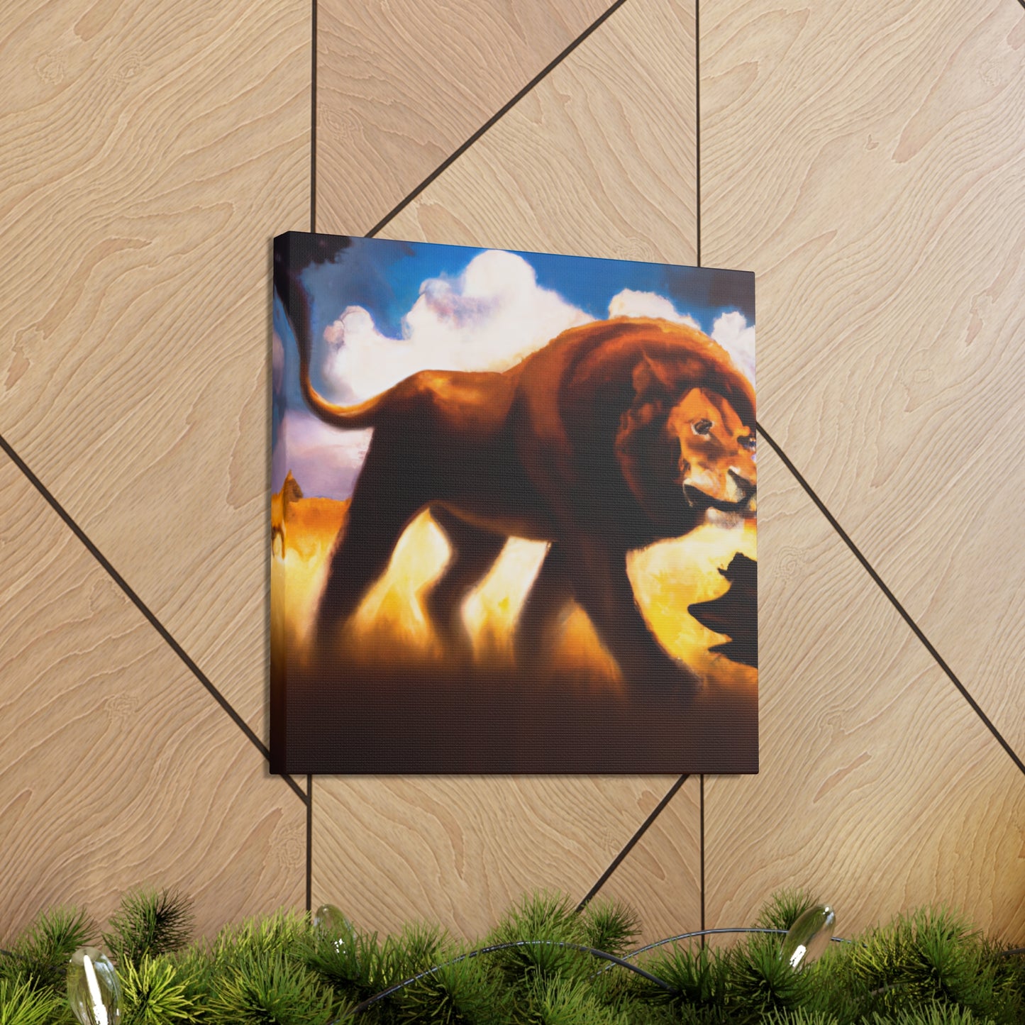 "Lion in Dreamscape" - Canvas