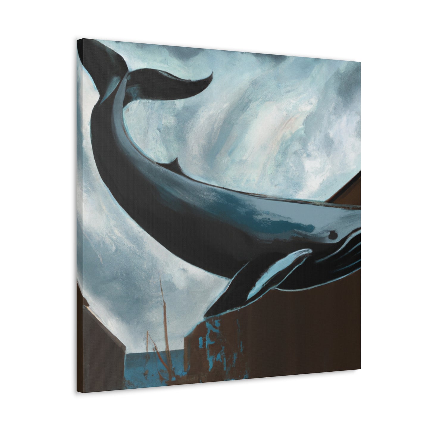 Whale in the Harbor - Canvas