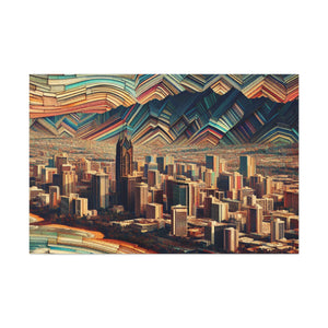 "Honolulu's Vibrant Breaths" - Canvas