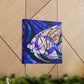 Aquatic Art Deco Angel - Canvas