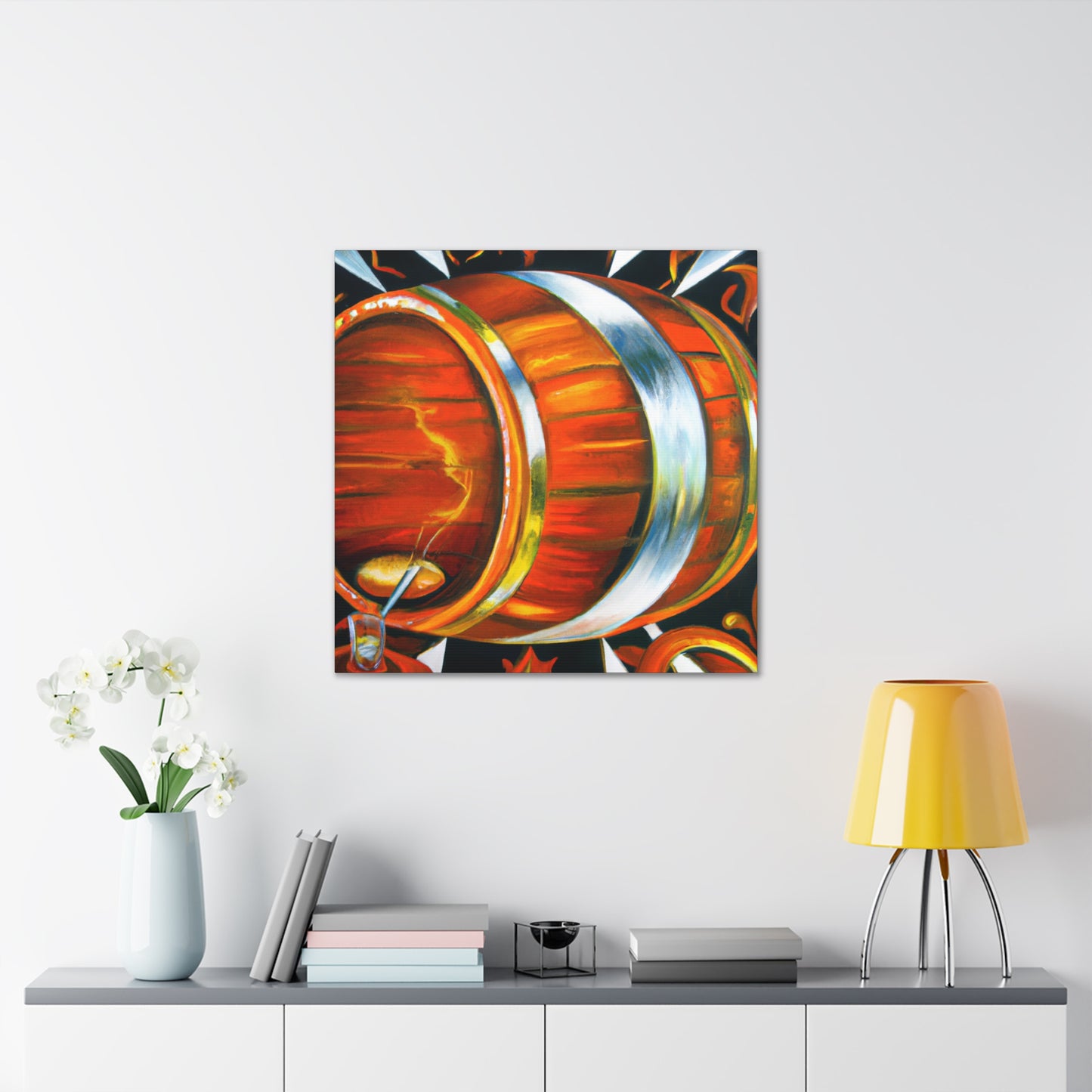 "Whiskey In a Barrel" - Canvas