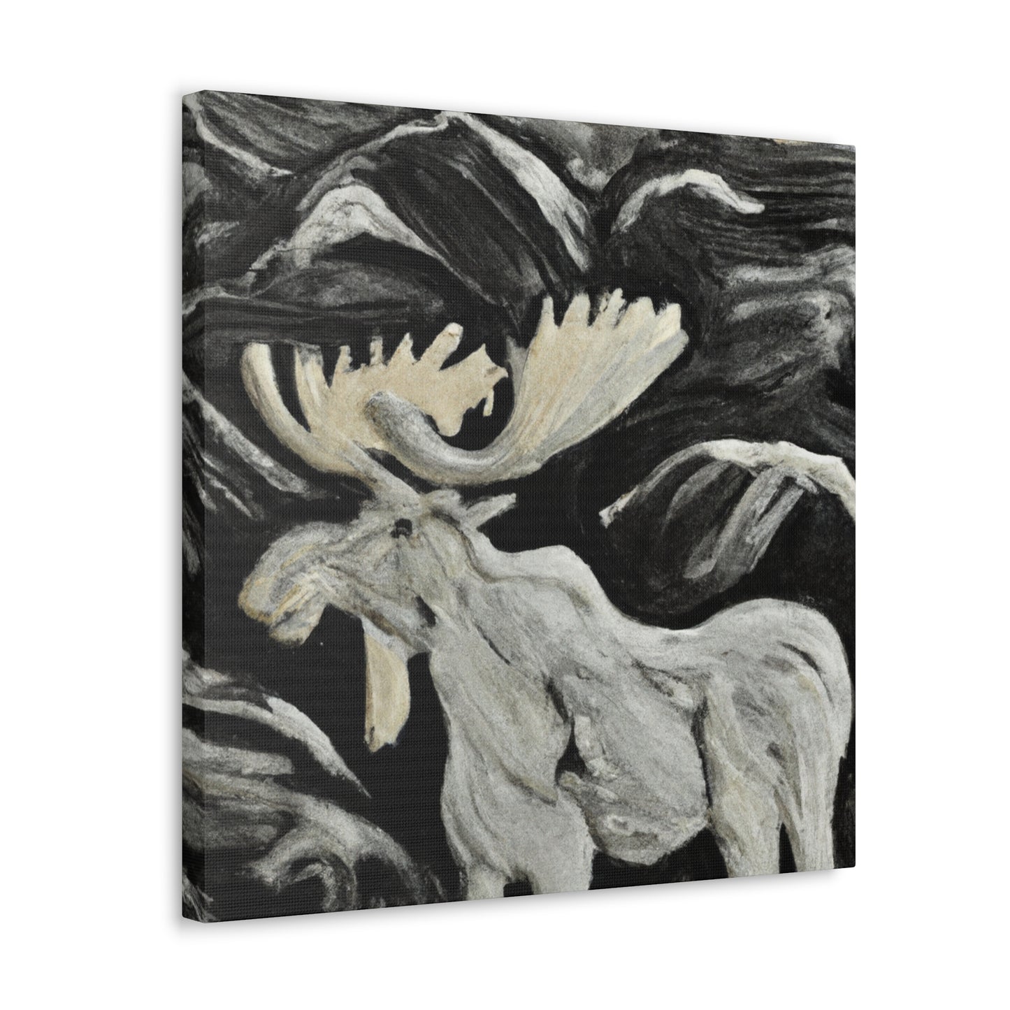 "Moose in Monochrome" - Canvas