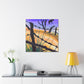 "Barbed Wire Fence Scene" - Canvas