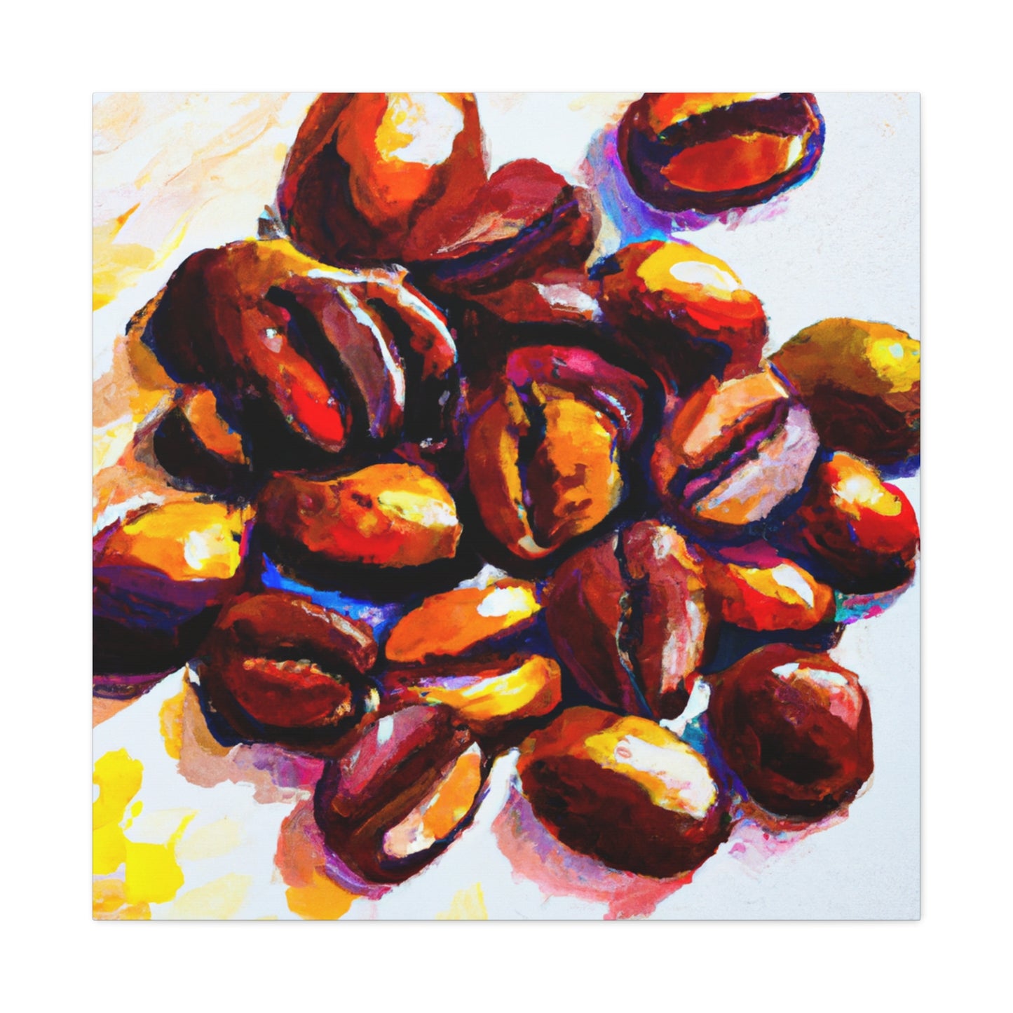 Cup of Coffee Beans - Canvas