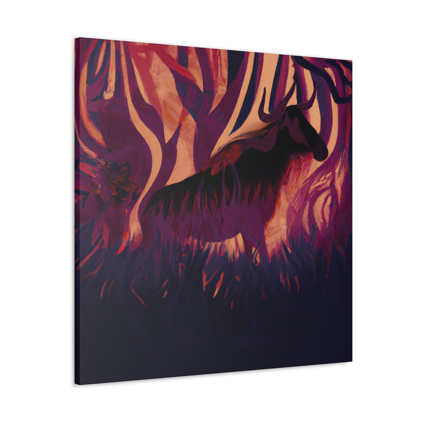 Wildebeest in Bloom - Canvas