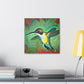 "Hummingbird in Sapphire Flight" - Canvas