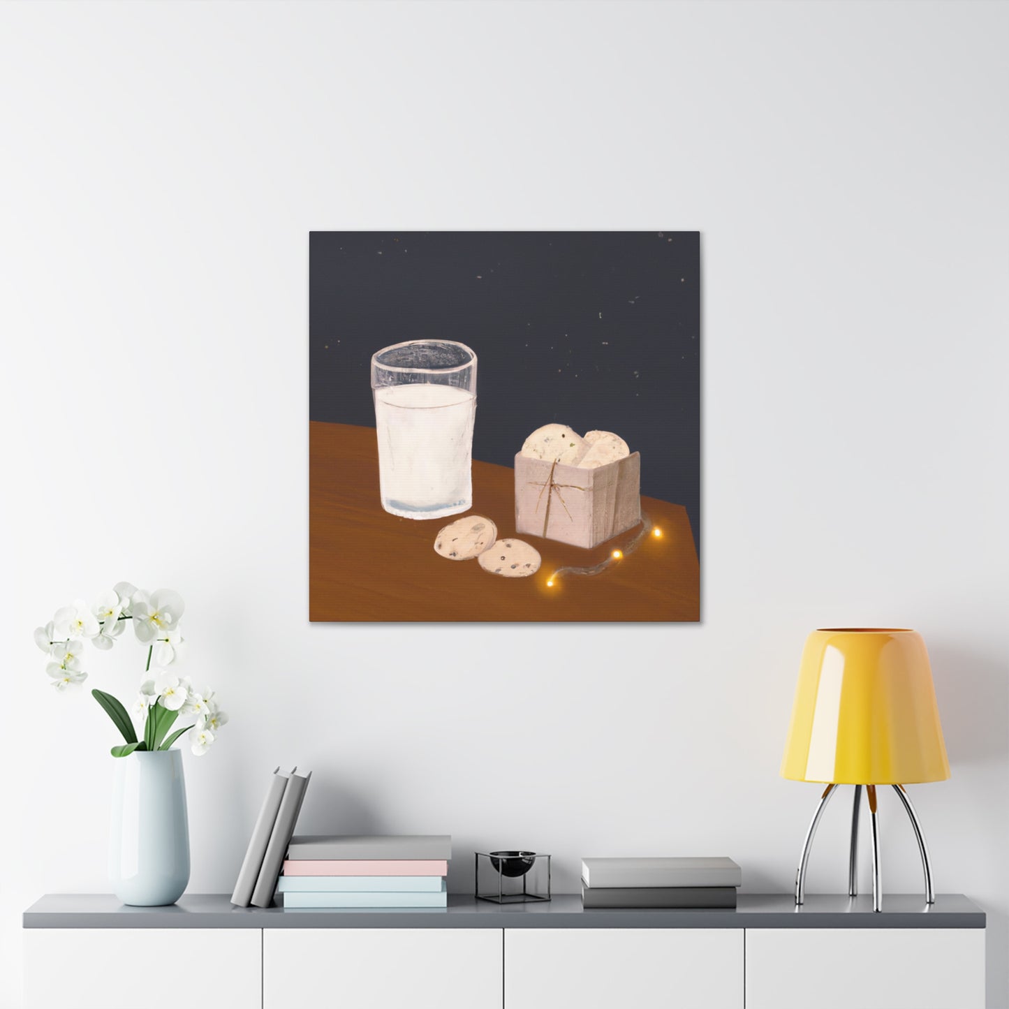 "Milk and Cookie Delight" - Canvas