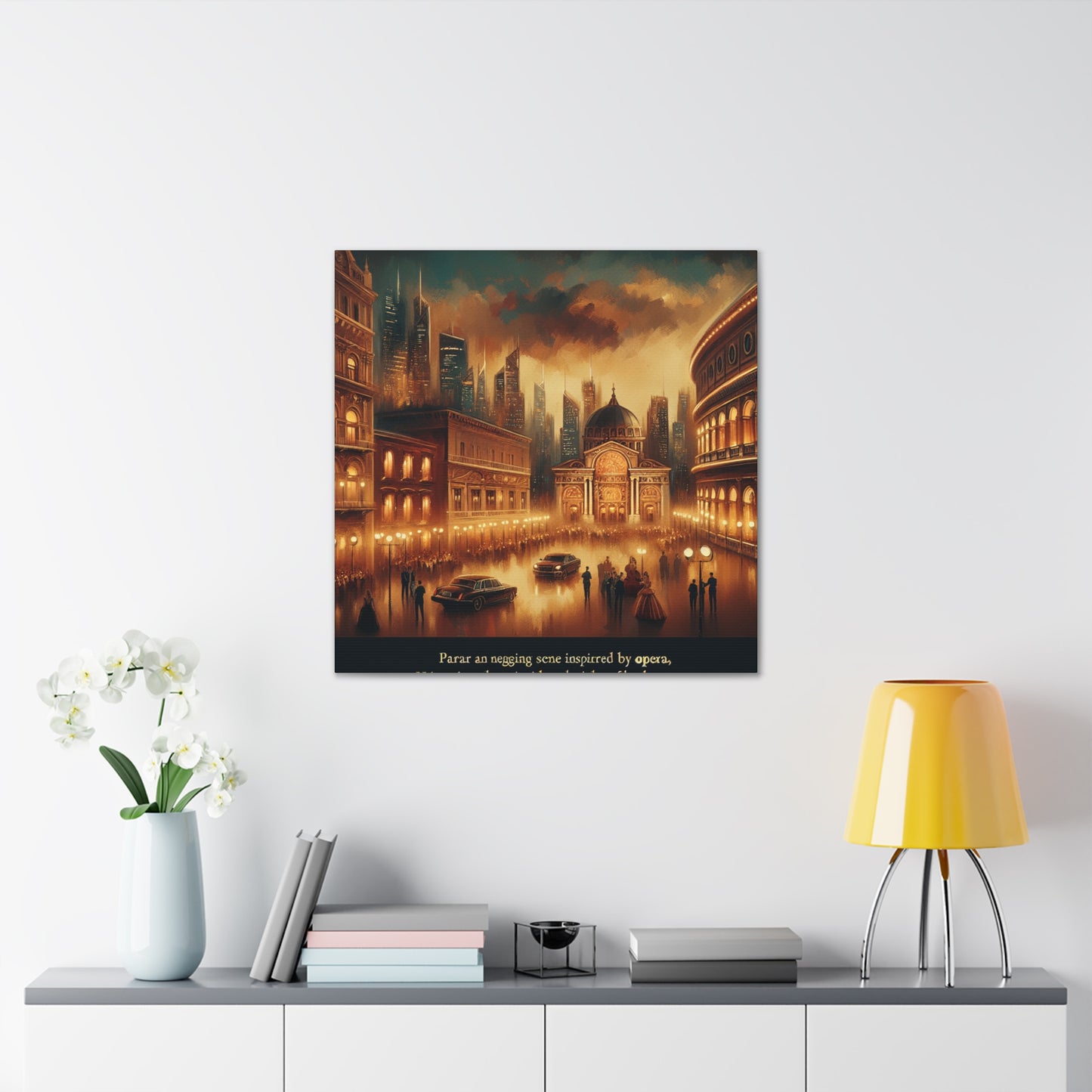 Opera in Garden Splendor - Canvas