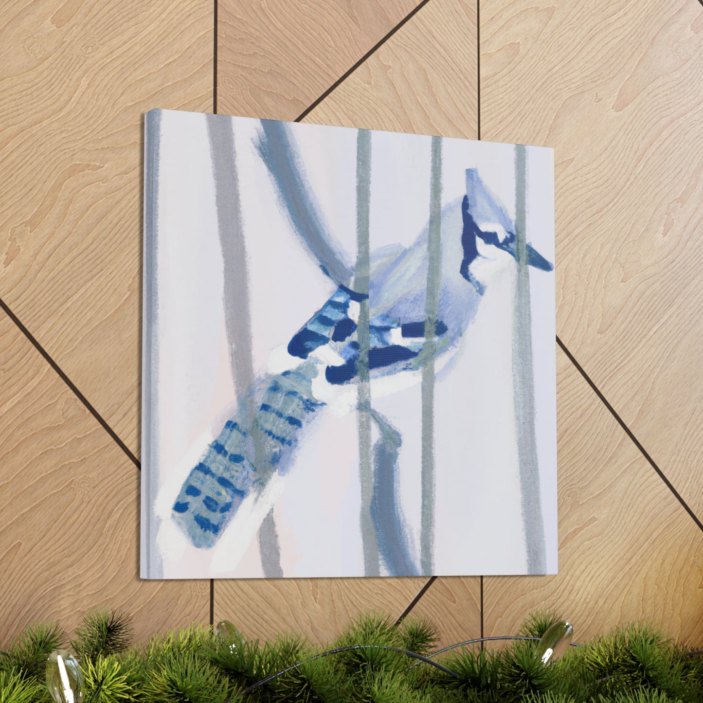 "Blue Jay In Flight" - Canvas