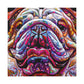 "Playful English Bulldog" - Canvas