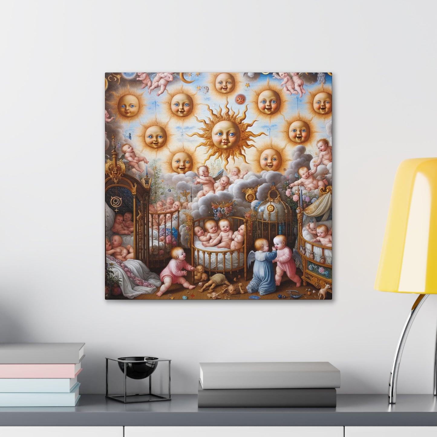 Joyful Celestial Smiles - Canvas