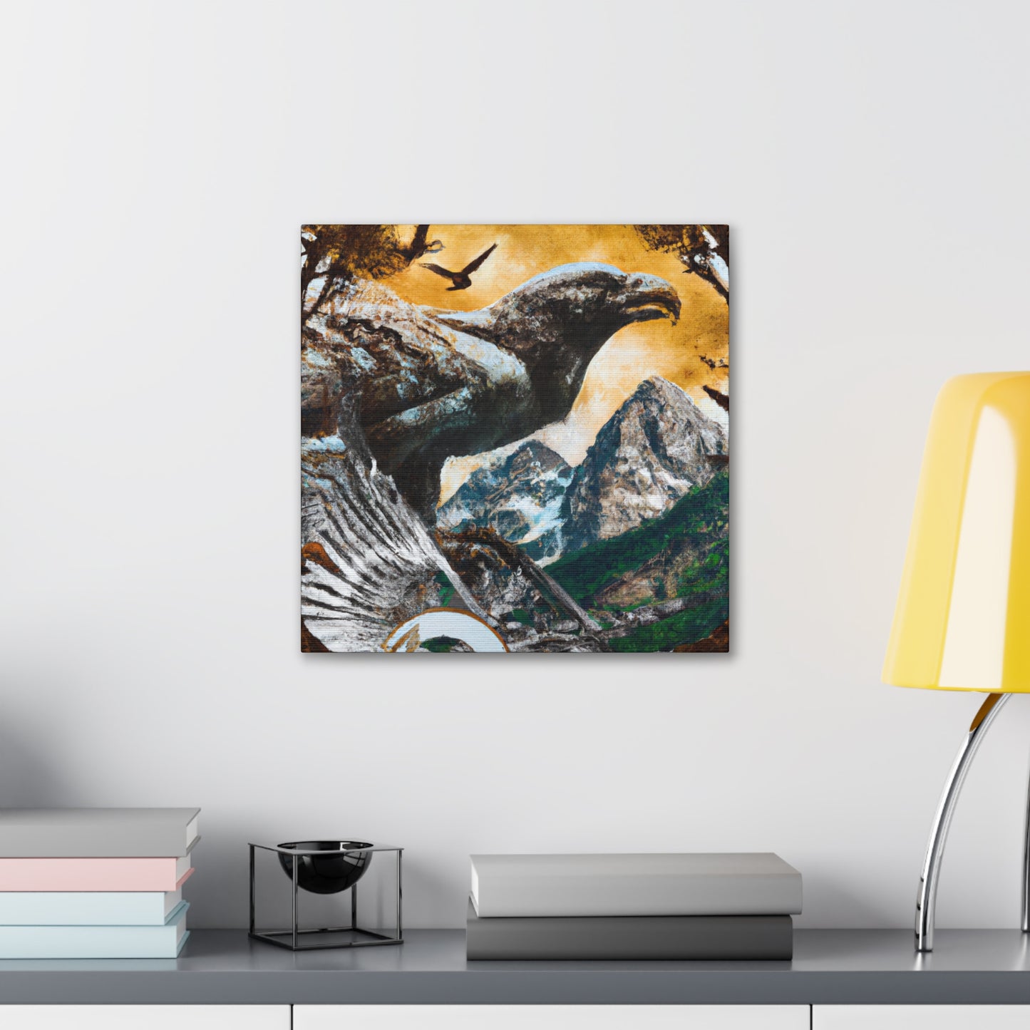 Golden Eagle Dreaming. - Canvas