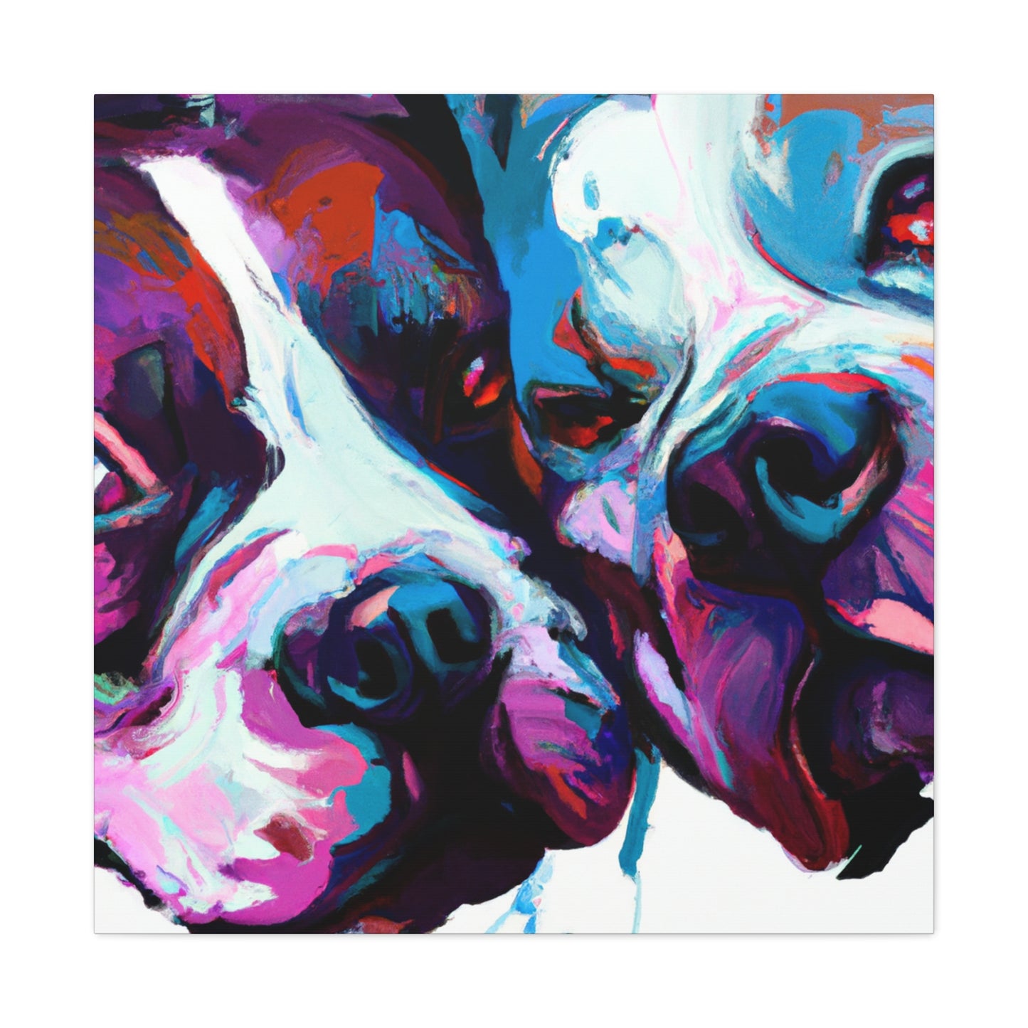 "Pitbulls in Poetry" - Canvas