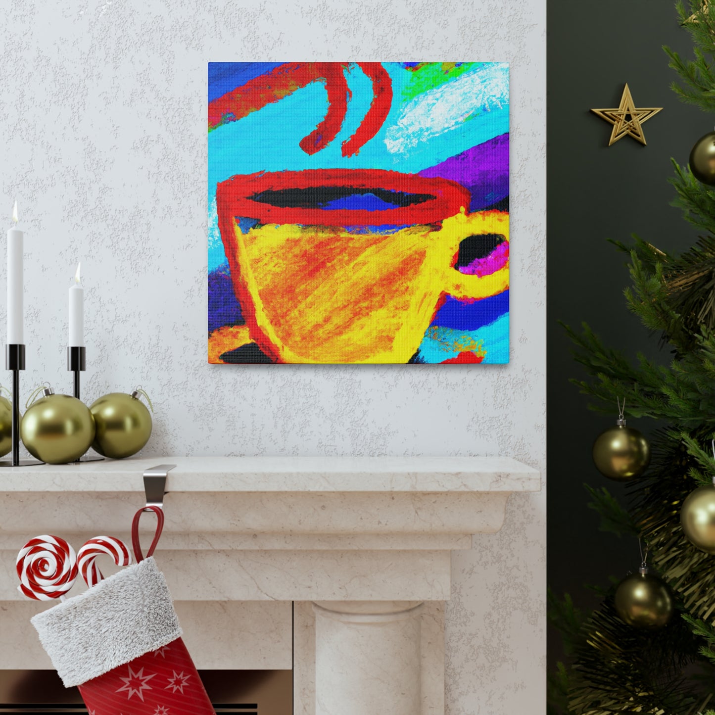 "Cup of Fauvism Joy" - Canvas