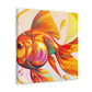 "Golden Fish Splendor" - Canvas