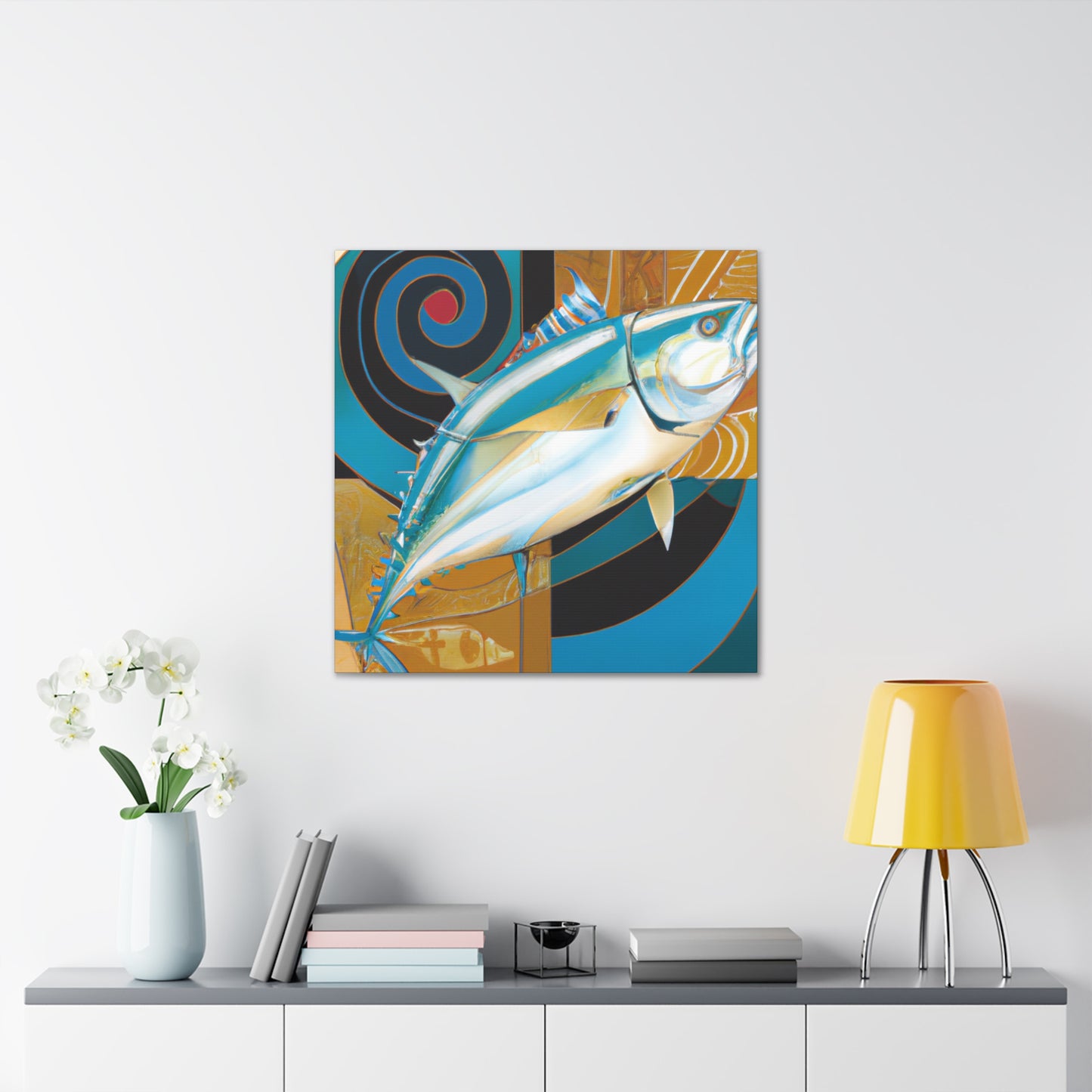 "Tuna Fish Art Deco". - Canvas