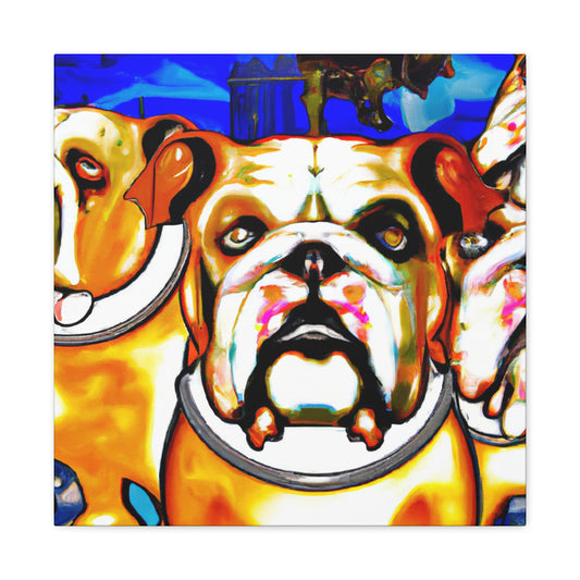 English Bulldog Dreamscape - Canvas