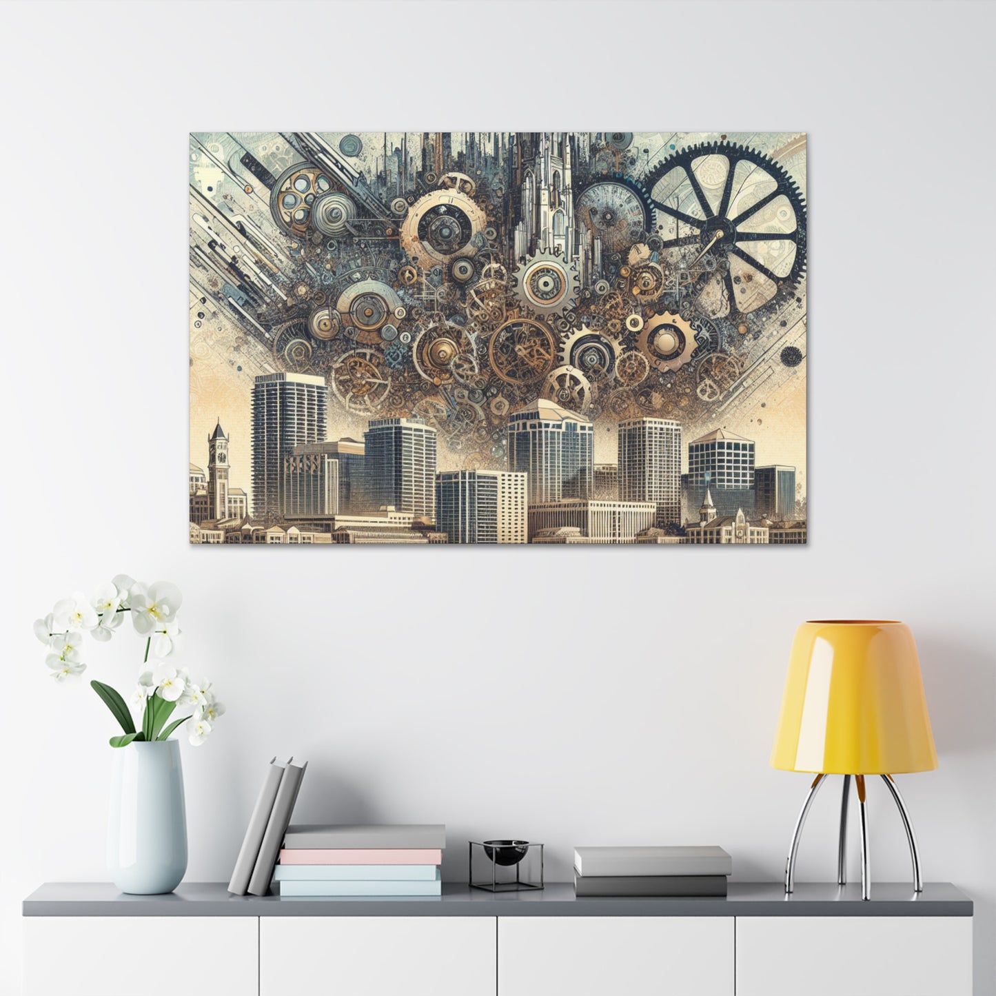 "Orlando's Steam-powered Dreams" - Canvas