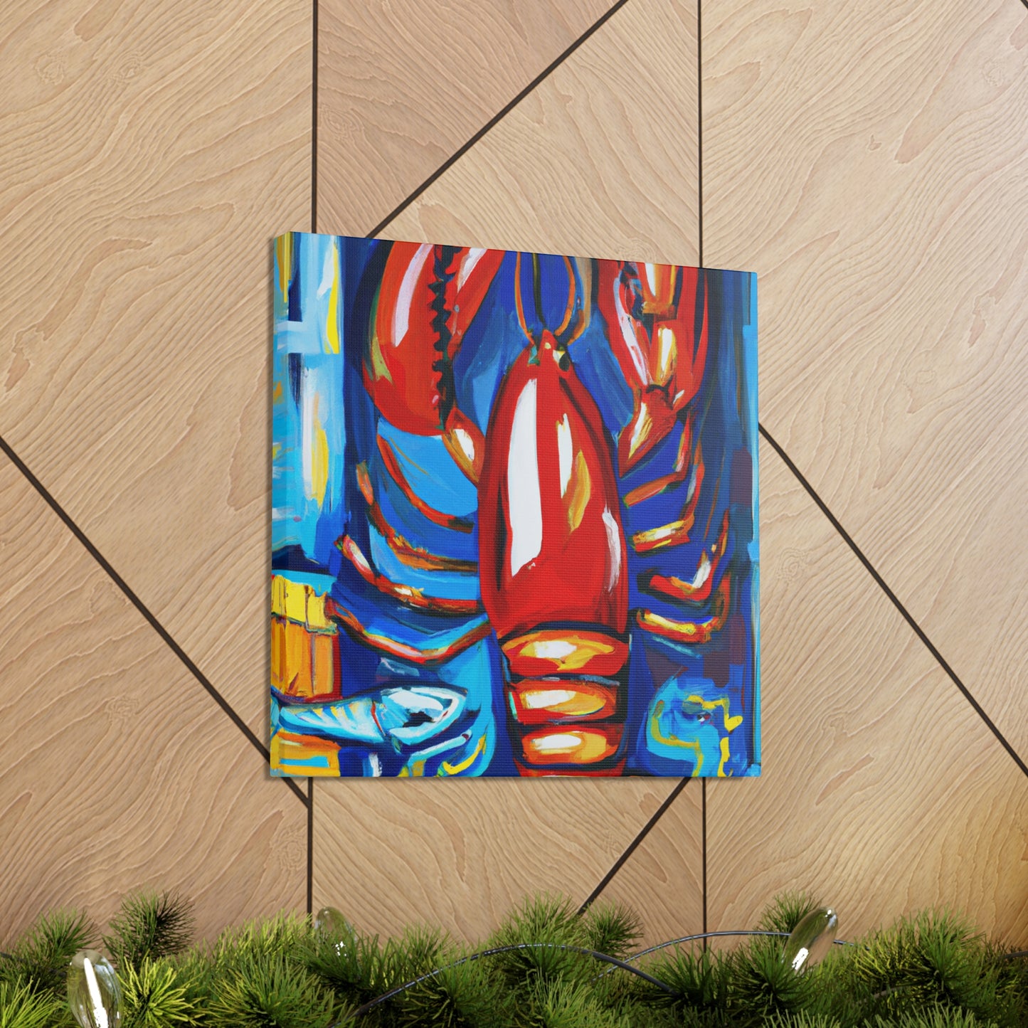 Lobster's Captivating Colors - Canvas