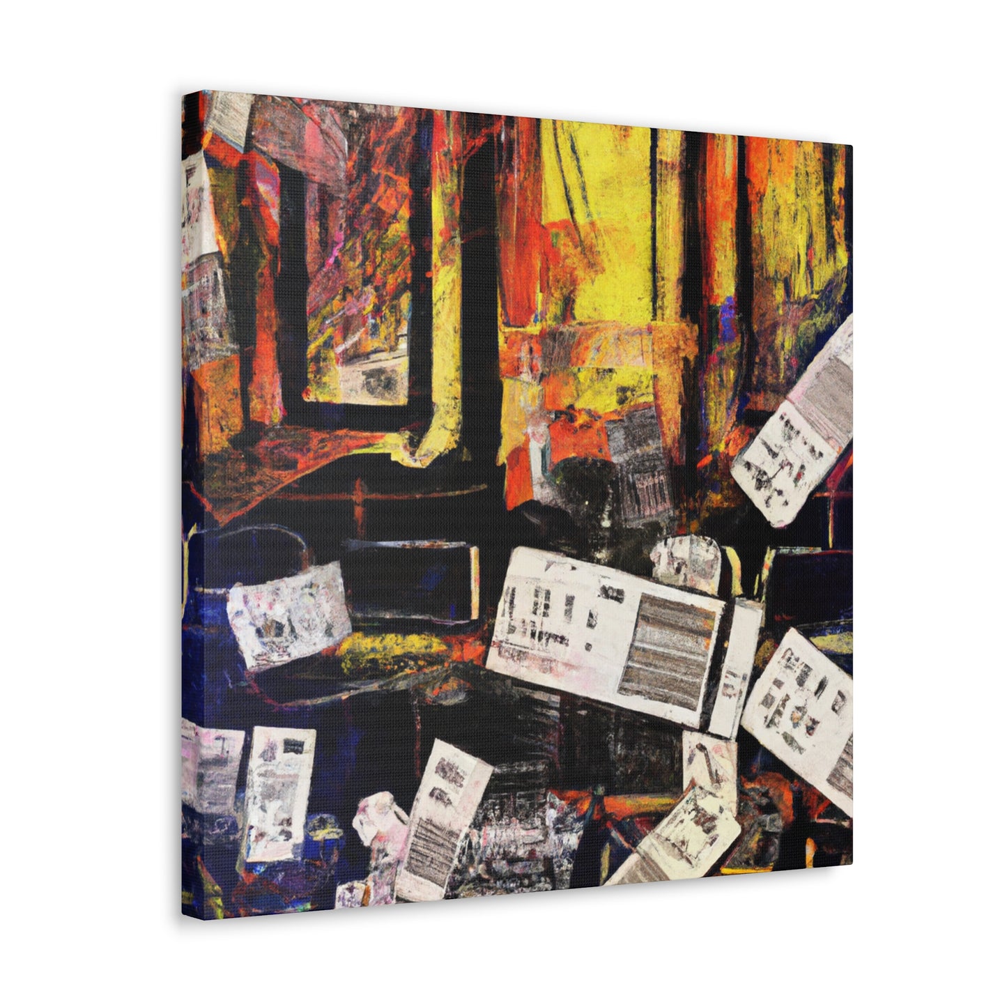 Movie Tickets Mosaic - Canvas