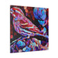 "House Finch Impressionism" - Canvas