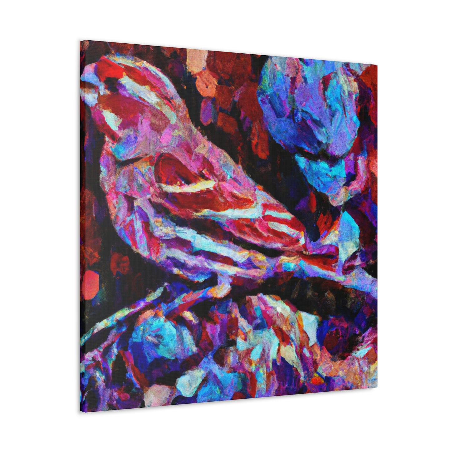 "House Finch Impressionism" - Canvas