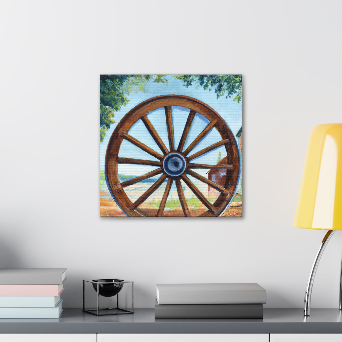 "Wheels of Progress Shine" - Canvas