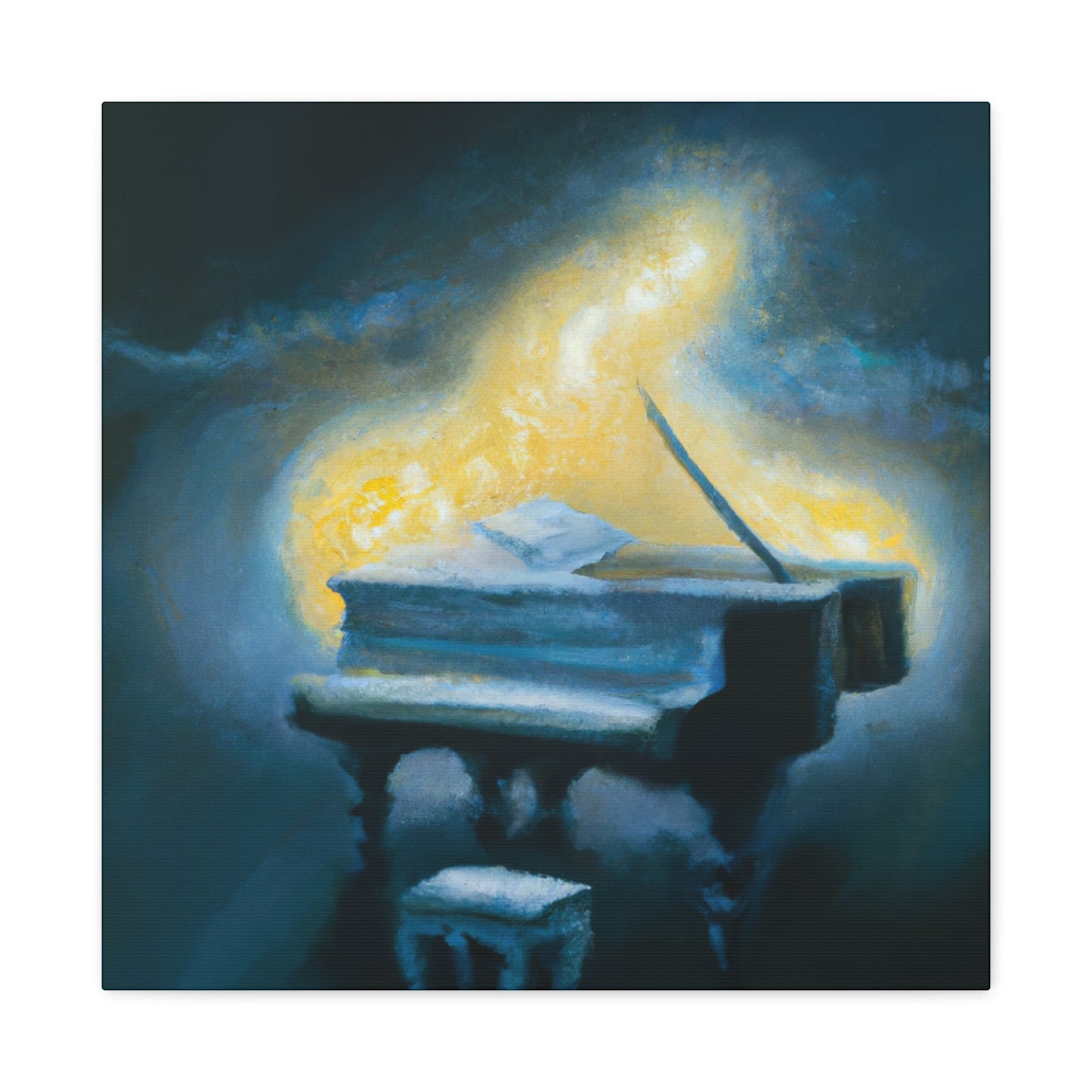 "The Music of Piano" - Canvas