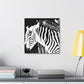 "Zebra Abstract Expressionism" - Canvas