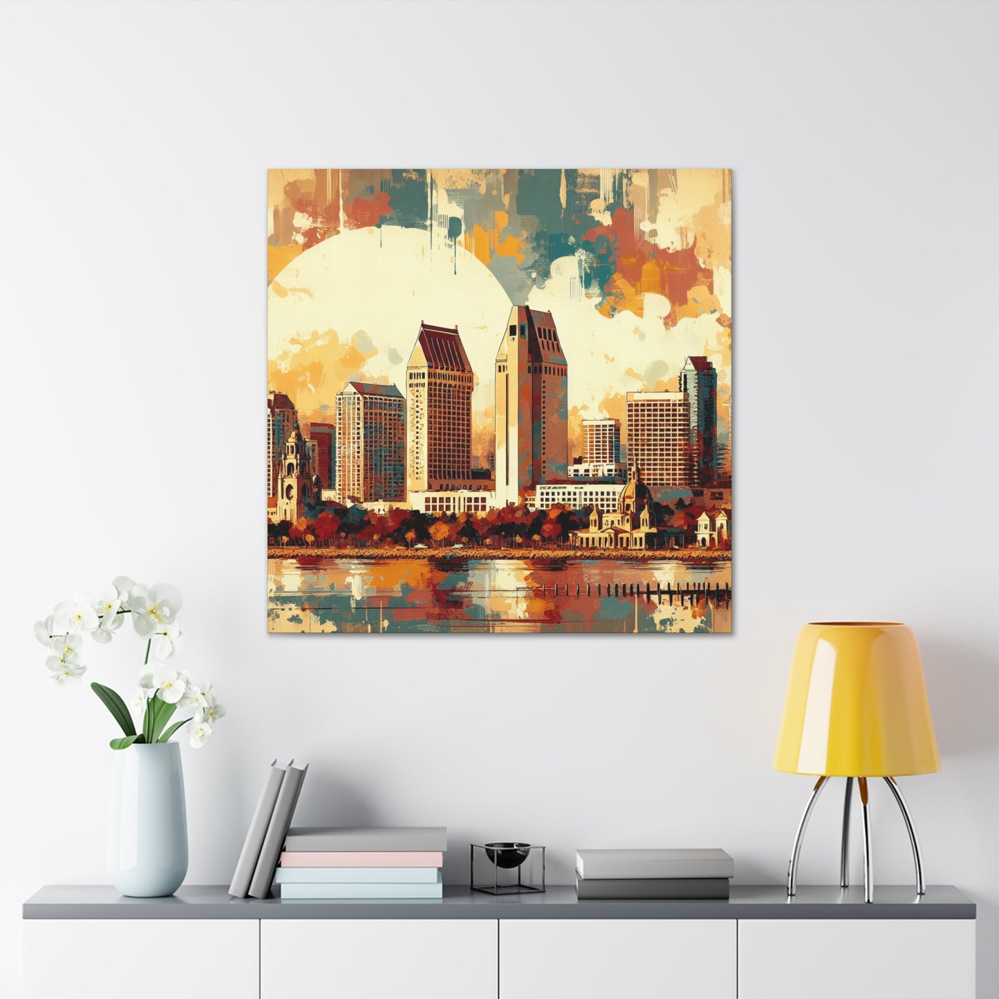 "Serenity Amidst Coastal Chaos" - Canvas