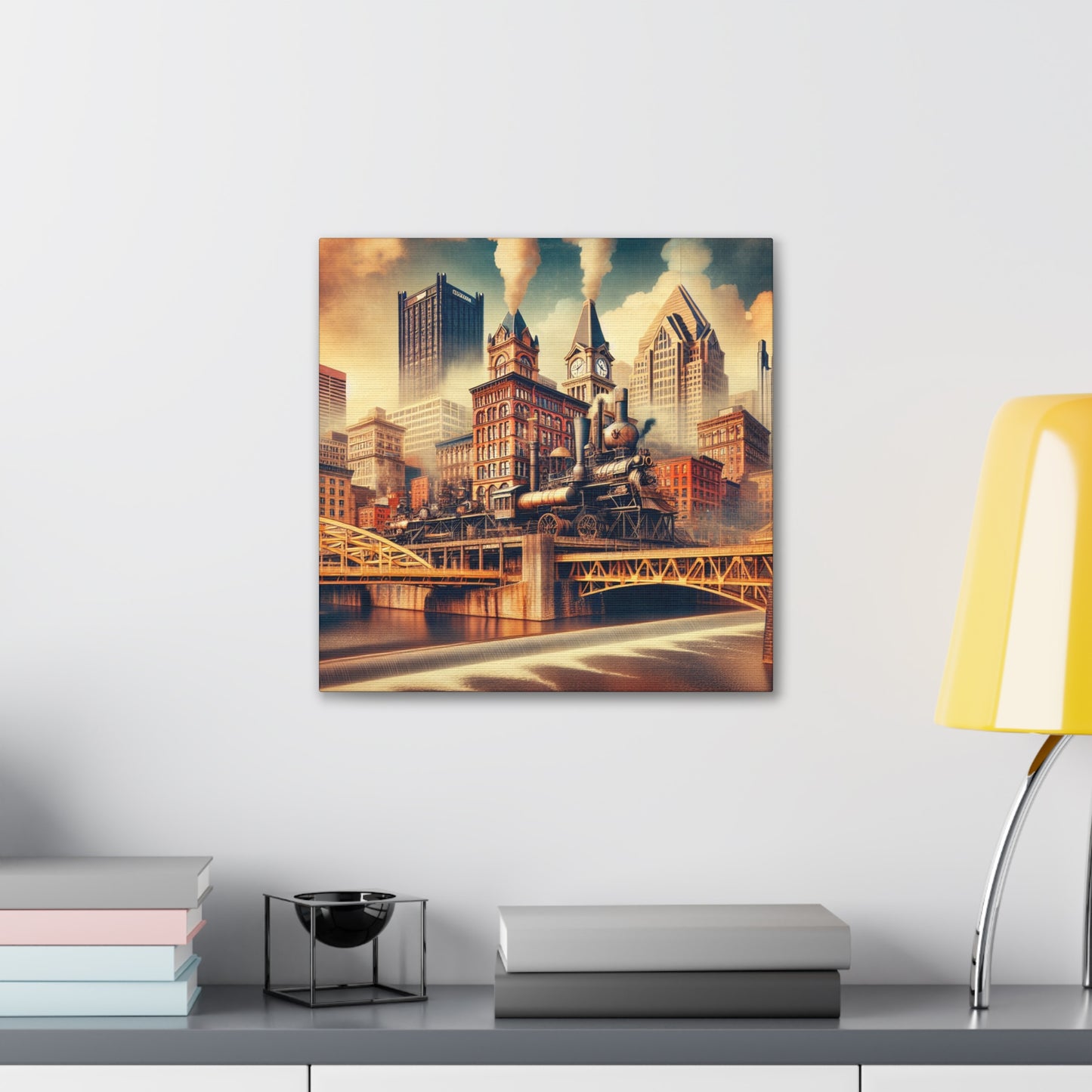 "Pittsburgh's Steam Emporium" - Canvas