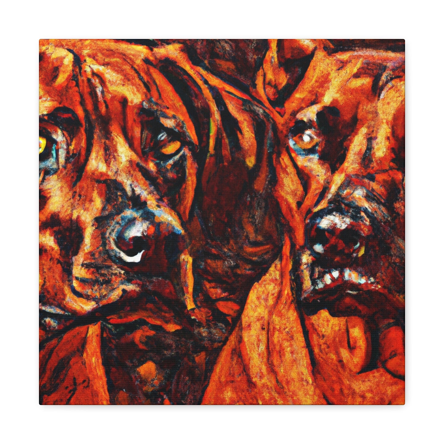 "Ridgeback in Reflection" - Canvas