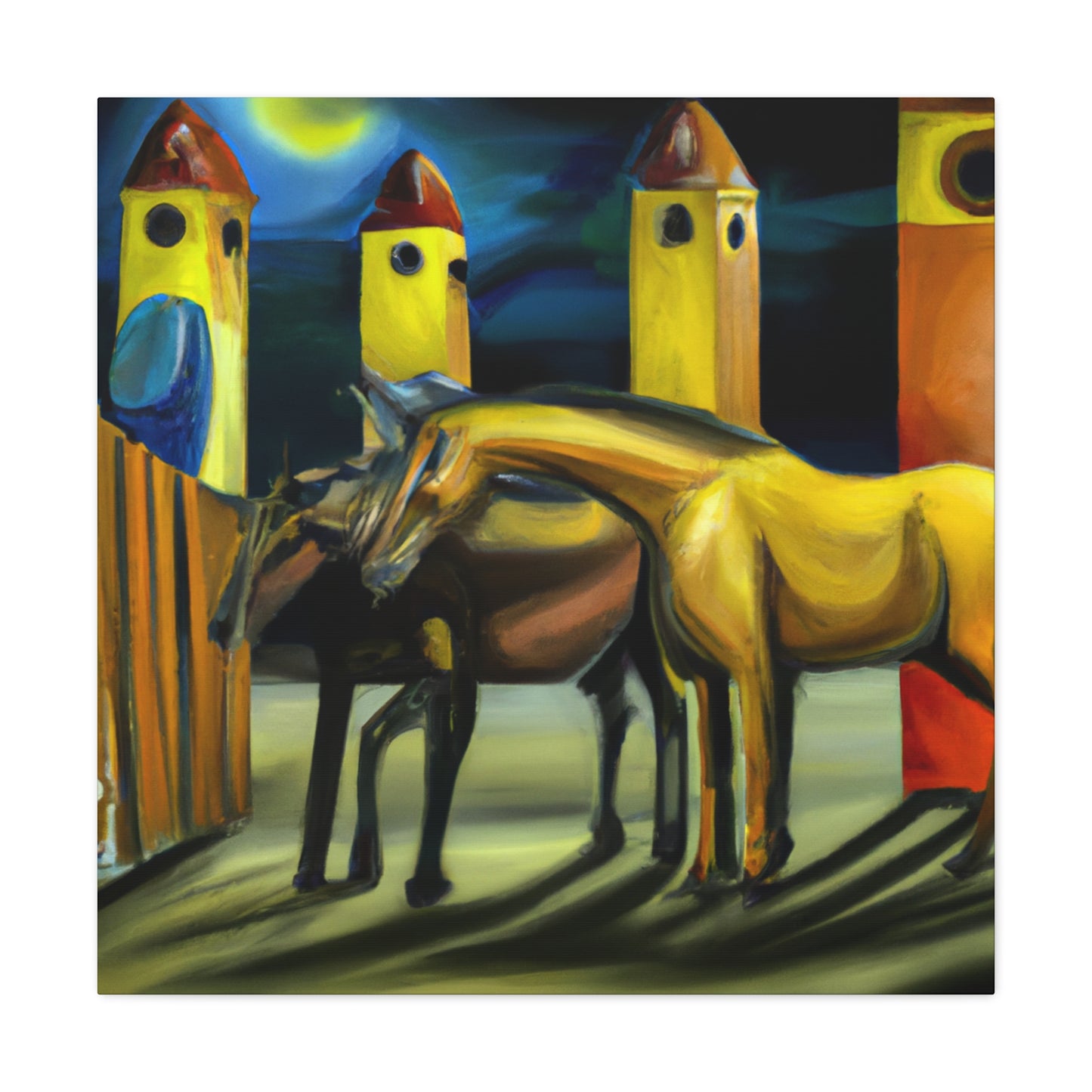 Horse Riderless Gallop - Canvas