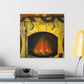 Fireside Classical Reflection - Canvas