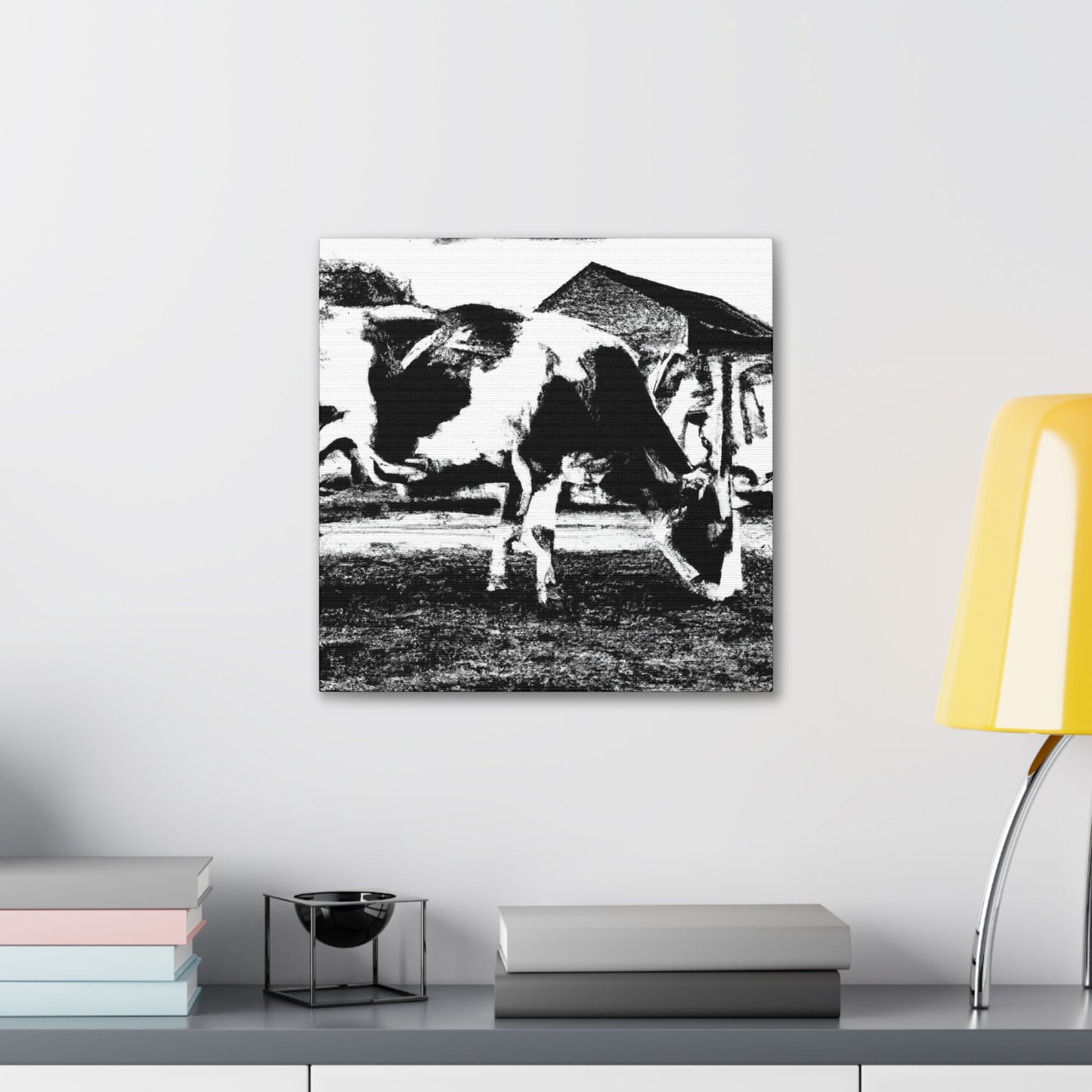 Milk Cow Mural. - Canvas