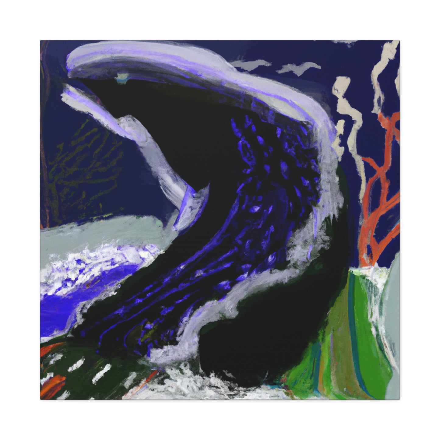 Eel in Expressionism - Canvas