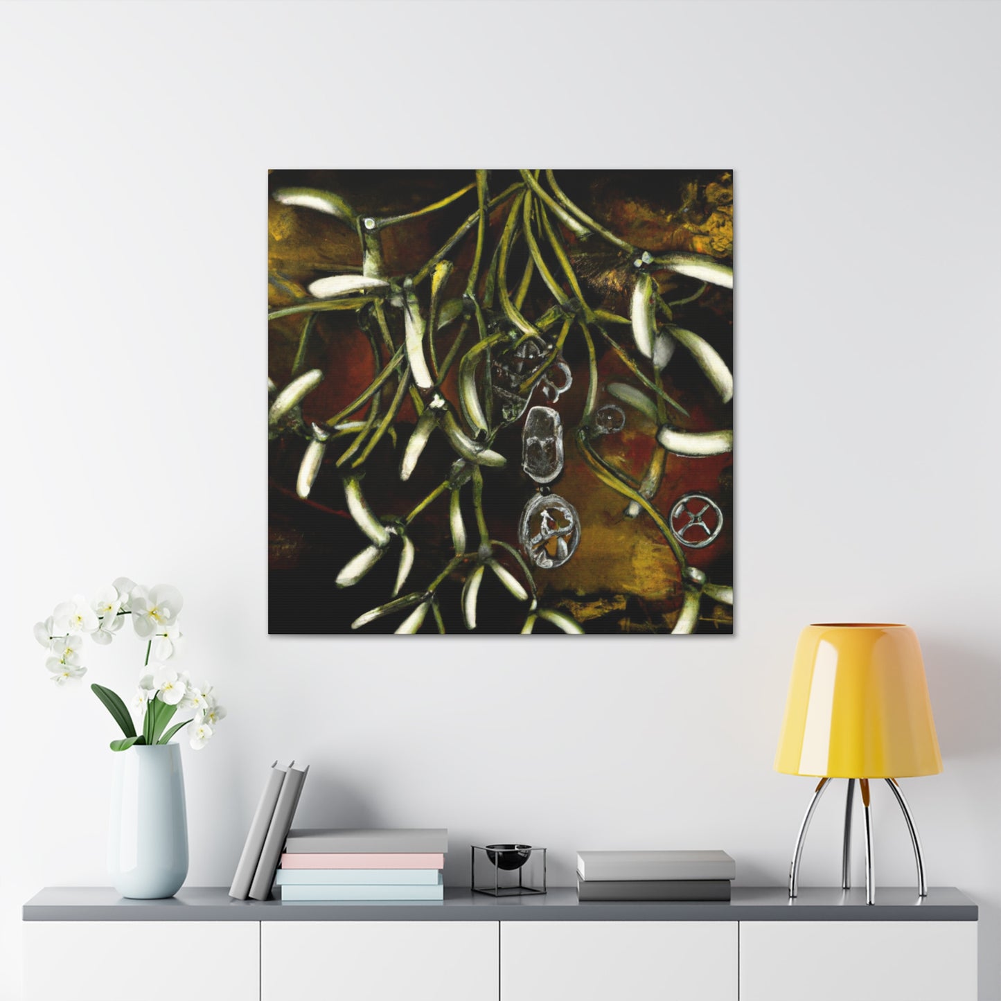 Mistletoe in Steampunk - Canvas