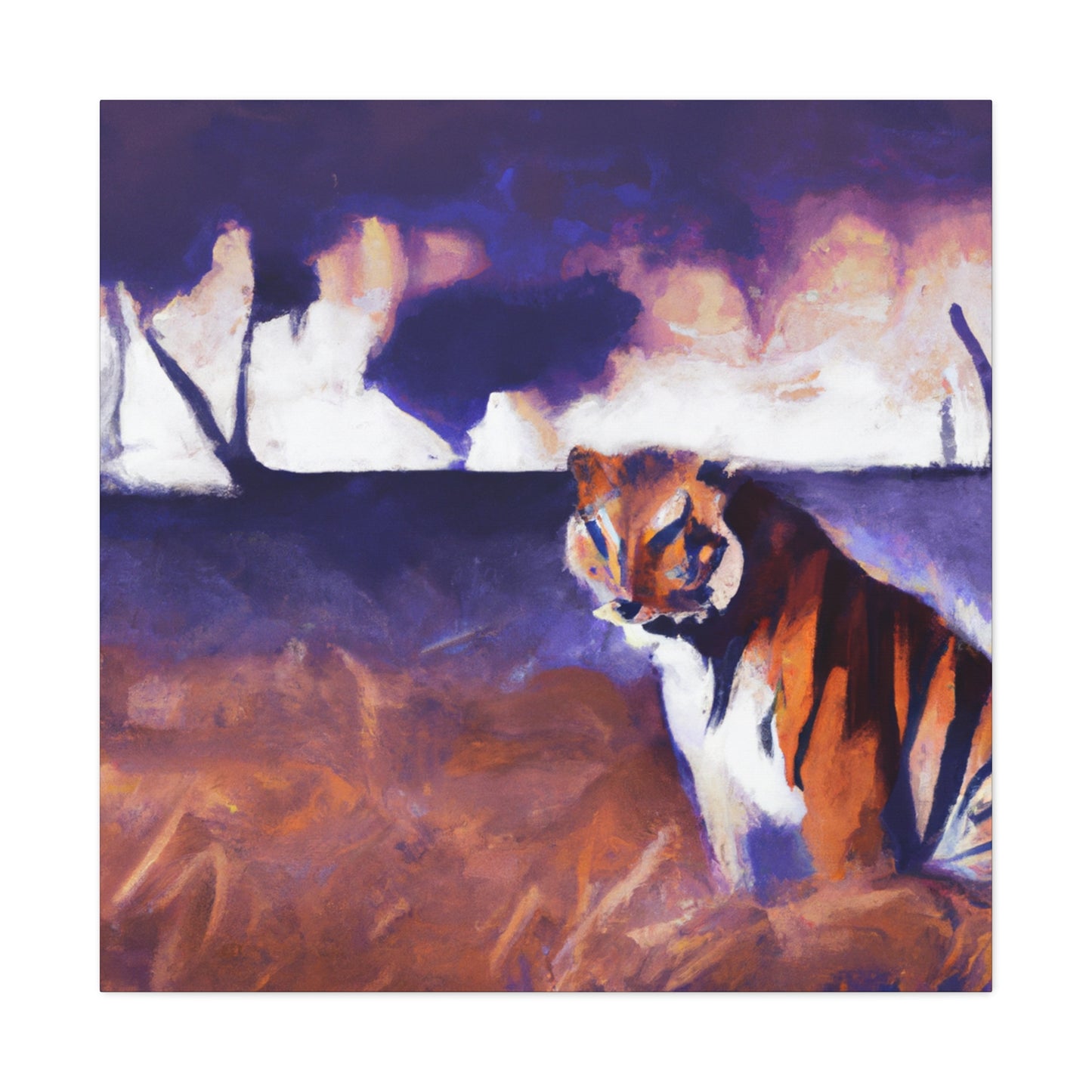 Tiger Roaring Majesty - Canvas