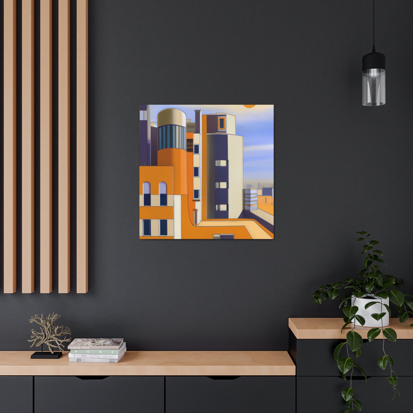 "Bauhaus Deco Vision" - Canvas