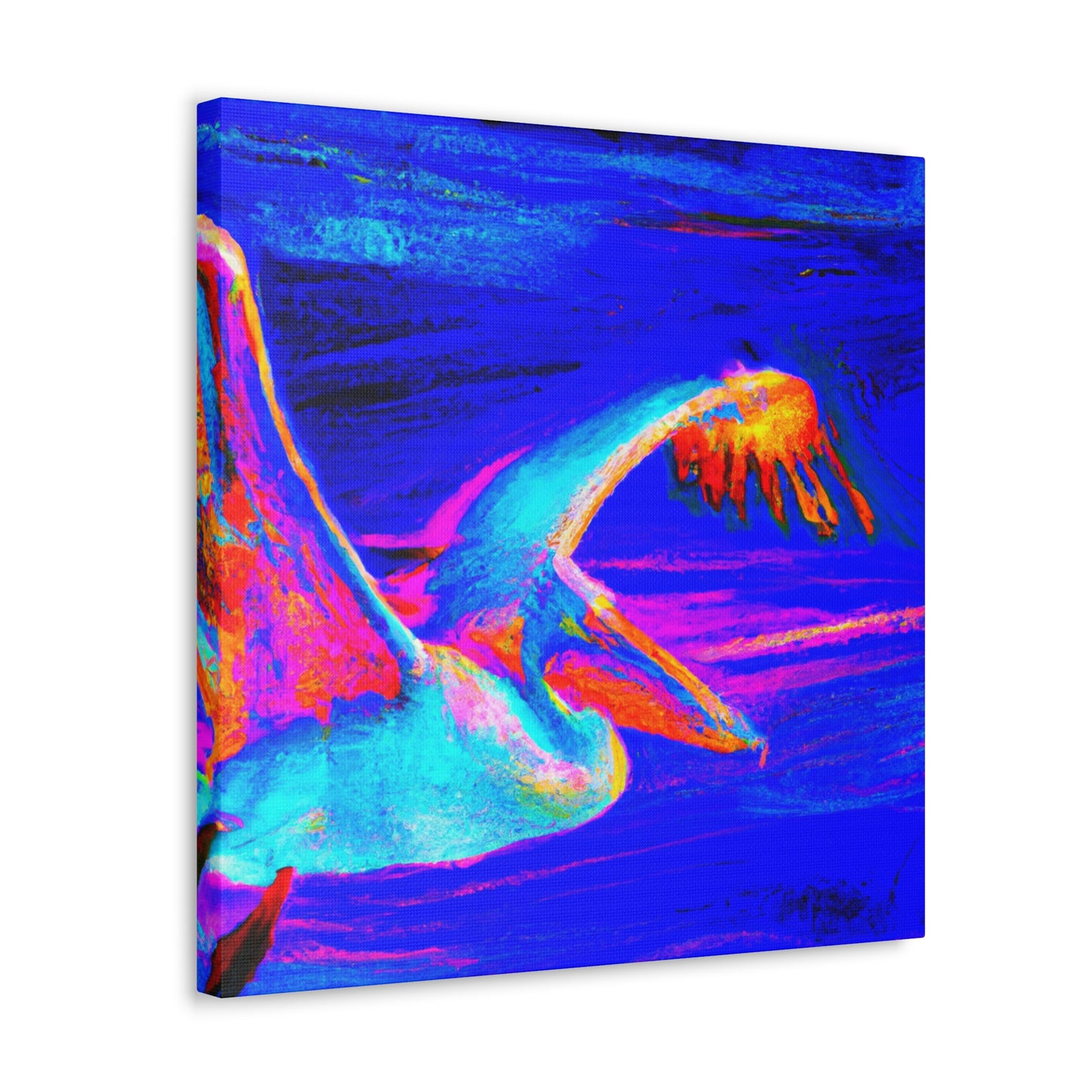 Pelican Gliding Sunrise - Canvas