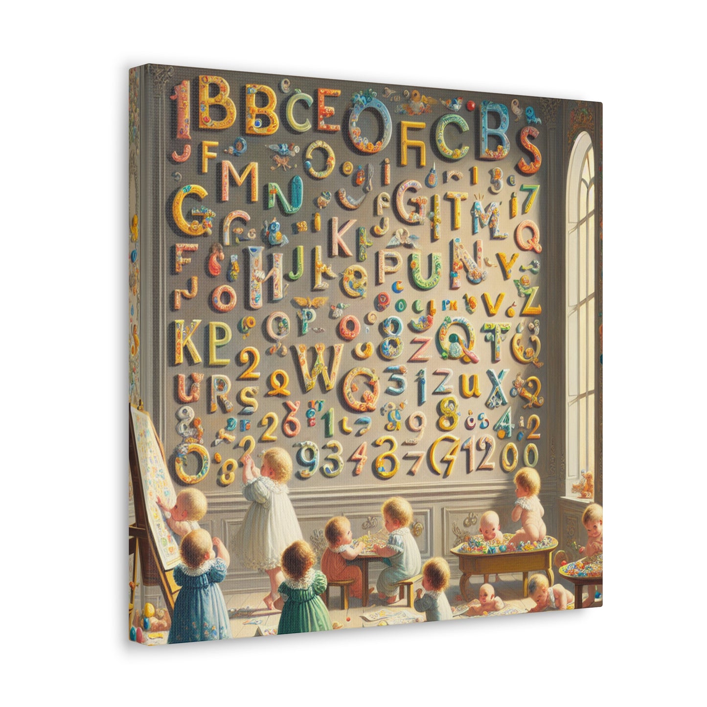 Whimsical Linguistic Kaleidoscope - Canvas